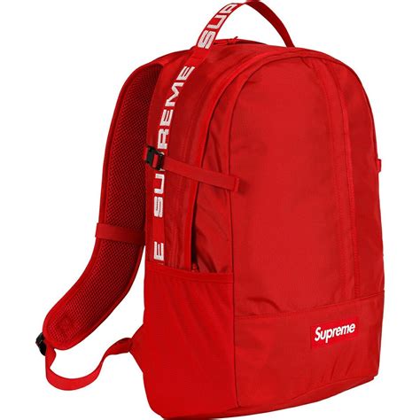 mochila supreme lv roja